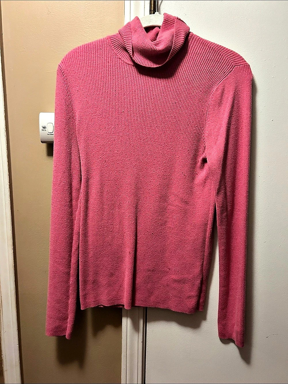 Old Navy Ribbed Cowl Neck Sweater Pink Size Medium